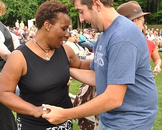 Dancing to Big Bad Voodoo Daddy, Sunday, July 19, 2009 at the Judge Morley Pavilion in the Mill Creek Metro Parks. The performance was part of the 7UP Summerfest Series at the mill Creek MetroParks.