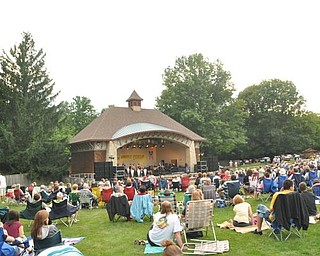 Big Bad Voodoo Daddy perform at the Judge Morley Pavilion in the Mill Creek MetroParks July 19, 2009.