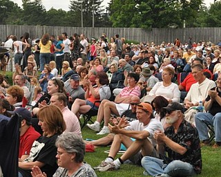 Thousands of people fill the 2.5 acres of space at the Judge Morley Pavilion Sunday, July 19, 2009 to enjoy the free show by Big Bad Voodoo Daddy.