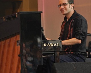 Joshua Levy of Big Bad Voodoo Daddy at the Judge Morley Pavilion.