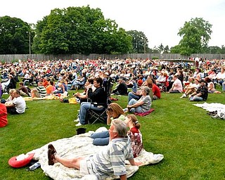 Thousands of people fill the 2.5 acres of space at the Judge Morley Pavilion Sunday, July 19, 2009 to enjoy the free show by Big Bad Voodoo Daddy.