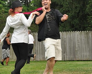 Dancing to Big Bad Voodoo Daddy, Sunday, July 19, 2009 at the Judge Morley Pavilion in the Mill Creek Metro Parks. The performance was part of the 7UP Summerfest Series at the mill Creek MetroParks.