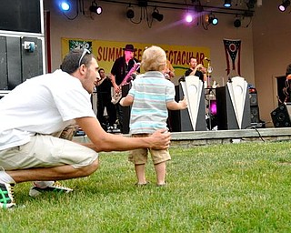 Big Bad Voodoo Daddy perform at the Judge Morley Pavilion in the Mill Creek MetroParks July 19, 2009.