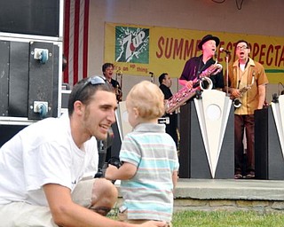 Big Bad Voodoo Daddy perform at the Judge Morley Pavilion in the Mill Creek MetroParks July 19, 2009.