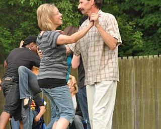 Dancing to Big Bad Voodoo Daddy, Sunday, July 19, 2009 at the Judge Morley Pavilion in the Mill Creek Metro Parks. The performance was part of the 7UP Summerfest Series at the mill Creek MetroParks.