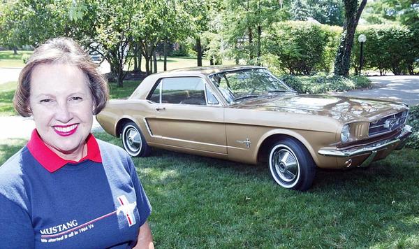 Kathy Miller and her 1964 Mustang.
