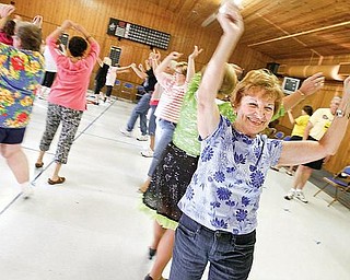 Jeanette Porter rehearses for Senior follies at Shenango Valley Senior Center in Hermitage, Tuesday July 14, 2009.