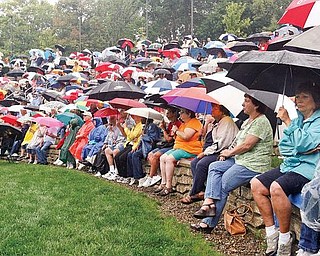 About 1,000 Delphi Packard Electric retirees attend a rally at the Warren Amphitheatre, joining the fight to save their pensions and health care.  Current and former union officials who led the rally Wednesday told them hope remains that they can retain their benefits.