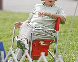 Jack Patterson of nearby Transfer Pa -as the four day Steel Valley Cluster Dog Show at the Canfield Fairgrounds runs through Sunday - robertkyosay
