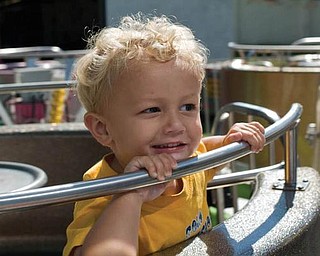 Here’s a photo of 2-year-old Alex LaPlante of Poland at the Canfield Fair in
2007. The photo was taken by his dad, John LaPlante.