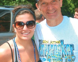 Bill Speece of Canfield and his daughter, Jessica Speece, participated in the 32nd annual Firecracker 4-Mile Run on the Fourth of July in Canfield. Bill has participated for 31 years.