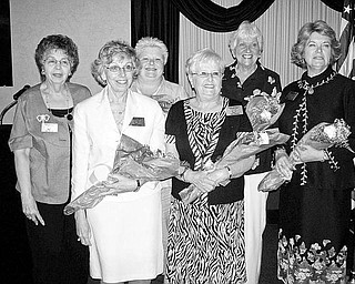Special to The Vindicator
NEW LEADERS: The Warren Republican Women’s club recently installed new officers for 2009-10. Pictured from left are Eddie Wolcott, membership and youth committee; Marilyn Thomas, treasurer; Cary Ann Koran, second vice president; Carol Griffiths, president; Paula Snyder, secretary, and Barb Rosier-Tryon, first vice president.