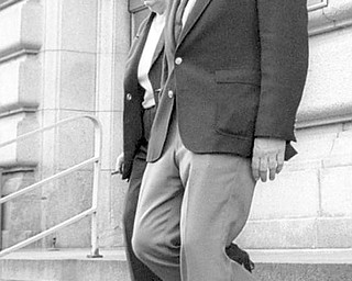 Jim Traficant leaves federal court April 11, 2002 after being found guilty.