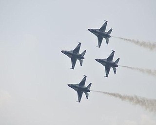 The Thunderbirds at the Youngstown Air Show, Sunday, August 9, 2009.