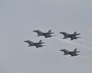 The Thunderbirds at the Youngstown Air Show, Sunday, August 9, 2009.