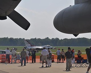 The Thunderbirds at the Youngstown Air Show, Sunday, August 9, 2009.