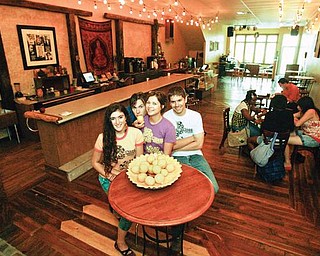 CREATIVE COLLECTIVE: From left, Natalia Lepore-Hagan, co-owner Jacob Harver, Courtney Waskin, and co-owner Keith Povec inside the new Lemon Grove.