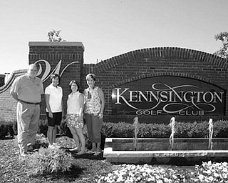 Special to The Vindicator
PERFECT SETTING: Prepared to welcome golfers to the Kennsington Golf Club for the Paul Baringer Golf Classic on Sept. 14 are, from left, Jeff Myers, Kennsington golf coordinator; Leanne Butta, CCCN president; Melinda McGowan; and Claire Glove, family liaison coordinator.