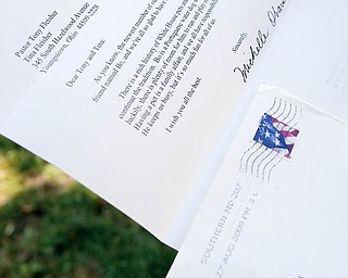 WRITTEN PROOF: Here’s the letter from Michelle Obama that arrived at the home of Tina and Tony Fleisher of Youngstown.