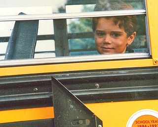 Patrick Krieger was 6 when he was photographed heading off on the bus on his first day of kindergarten at St. Charles School on Aug. 29, 1996, by his grandpa, Michael Lacivita. Today, he is a freshman at the University of Pennsylvania.