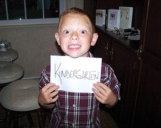 Max Rassega attends kindergarten at Market Street Elementary School.