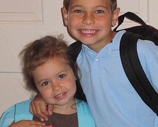 Sophia, 3, and Jaden, 7, of Boardman.                               