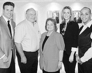OCCHA PROMO l-r Scott Schneider, WFMJ on air personality, Henry Nenemz- chairman of event, Mary Isa Garayua, OCCHA Exec Director, Lauren Lindvig, WFMJ on air personality and Benito Velazquez, OCCHA Bd. director. wd lewis