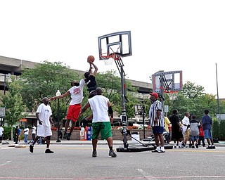 3-on-3 basketball tournament at Lucky Penny's Family Reunion. Sponsored by 101.9 JAMZ. Sunday, Sept. 6, 2009.