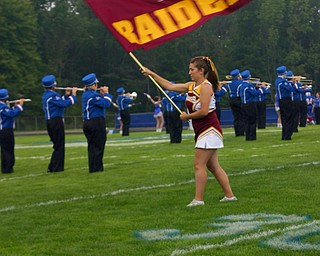 Senior Brittany Haynes waves the South Range flag high!