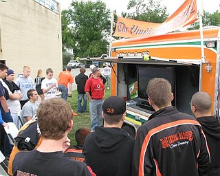 McDonald at Mineral Ridge Blitz Tailgate Party. Sept. 11, 2009.