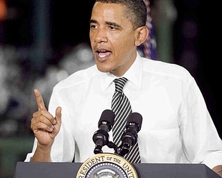 The Vindicator/Lisa-Ann Ishihara --- President Barack Obama at GM Lordstown Plant, Tuesday September 15, 2009
