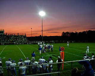 JM Bluejay timeout under Leetonia sunset.