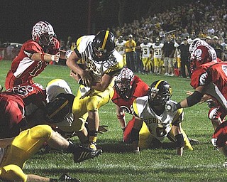 CRESTVIEW - COLUMBIANA - (6) Carter Hill breaks free for a touch down Friday night. - Special to The Vindicator/Nick Mays