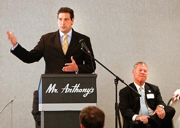 NOT A PRETTY PROCESS: U.S. Rep. Tim Ryan of Niles, D-17th, talks about Congress passing health-care system changes comparing it to “making sausage.” Ryan spoke at an event cosponsored by the Youngstown/Warren Regional Chamber and NEO HealthForce.