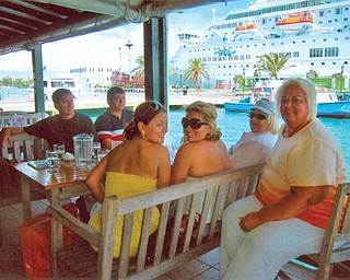 Among the family members who were in Bermuda in July for the marriage of Sommer Fasulo and Spencer Conway were Joe Fasulo, a resident of Bermuda; Nick Hodnicky of Hubbard; Sommer; Laura, Bermuda; Doris Chianello of Campbell, the bride’s grandmother; and Shirley Hodnicky of Coitsville.