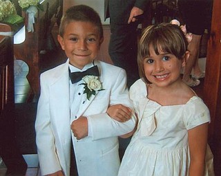 Lilly and Jaccob Simka of North Carolina, grandchildren of Doris Chianello of Campbell, participated in the July marriage of Sommer Fasulo and Spencer Conway in Bermuda.
