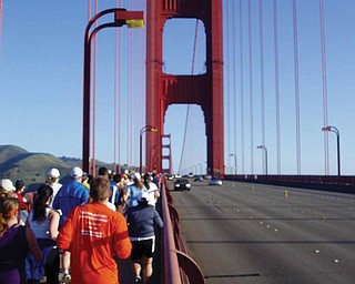 Running races in unusual places: Presidio 10K in San Francisco, Calf. Taken by Dan Shields of Canfield.