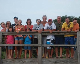 Members of the Leo Wagner, Frank Kowalczyk and Sam Jackson Jr. families vactioned together in August on the Outerbanks of North Carolina.