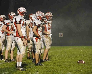 Steam rools of of the Columbiana defence as they get set to protect their goalline against Springfield. Photo/Mark Stahl