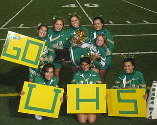 UHS Varsity Cheerleaders beaming with Pride 