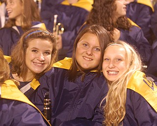  Lowellville's marching band members enjoying the end of the game!