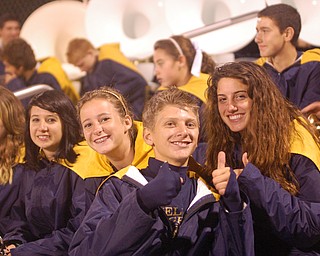 J T Hvisdak and friends give Lowellville's win a thumbs up!