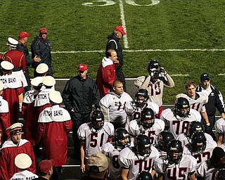 "Our Turn!" , Fitch Band prepares to take the field at halftime as the Football team heads to the locker room.