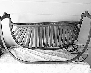 Special to The Vindicator
ARTIFACT: One of the Hubbard Historical Society’s recent acquisitions is the piece pictured above. If anyone has knowledge about the history of this unusual piece, the society would like to hear from you. Other artifacts recently acquired are a baby bed, child’s highchair and a baby buggy, all dating from the early 1900s. The society’s annual dinner will take place Nov. 12 at Frankie’s Main Street Cafe. Entertainment will be provided by the Hubbard High School Choir. For information, phone Vice President Tess Hickey at (330) 534-3885. 