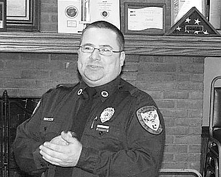 Special to The Vindicator
SPREADING THE NEWS: An informative talk that focused on the community’s preparedness for emergencies and the H1N1 virus was presented by Rob Tieche, a member of the Canfield Fire Department, at a recent meeting of the Rotary Club of Canfield. He reported on the impact the virus has had thus far and said children and pregnant women have the greatest risk of contracting the virus. The Canfield Pandemic Preparedness Committee meets twice a month to discuss prevention issues. For more information, contact www.ohiopandemicflu.gov.