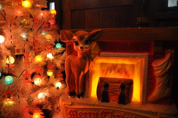 The Arms Family Museum decorated for Christmas in Motion.