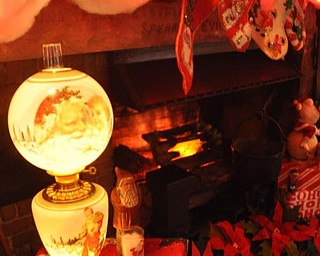 The sitting room at the Arms Family Museum. Decorated for Christmas in Motion.