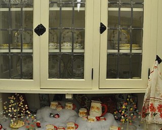The Butler's Pantry at the Arms Family Museum. Decorated for Christmas in Motion.
