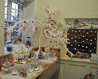The Butler's Pantry at the Arms Family Museum. Decorated for Christmas in Motion.
