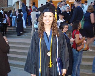 In May Stephanie Miller, 22, of Youngstown, graduated cum laude from Kent State University Honors College as a Founders Scholar.